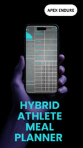 Hybrid Athlete Meal Planner – Editable Canva Template + PDF